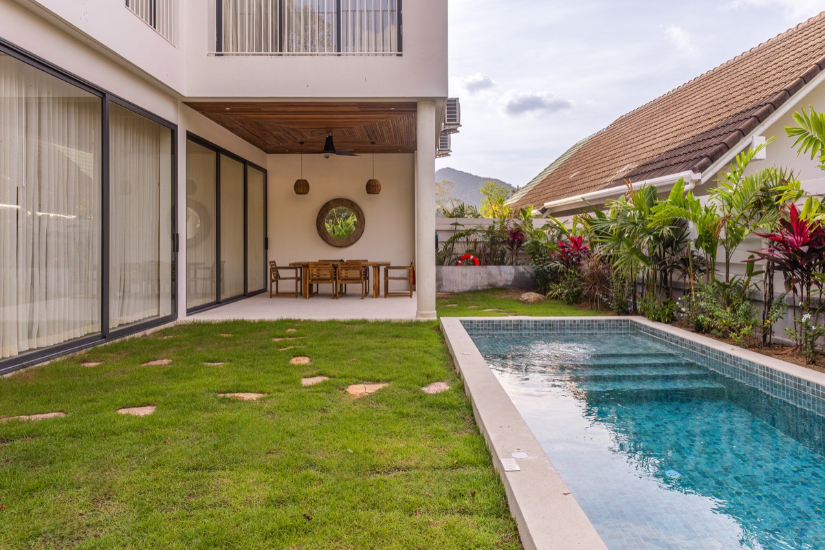 Pool and tropical garden